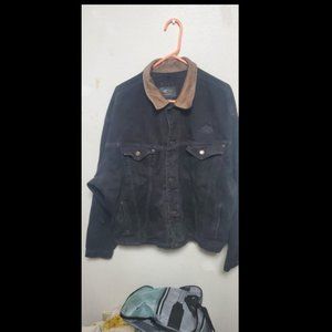 Black denim jacket